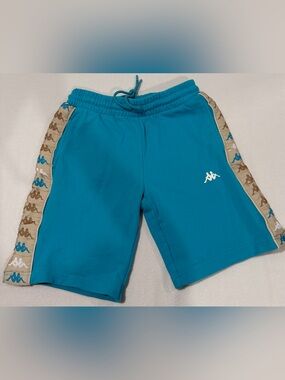 Kappa Men’s Teal Athletic Shorts with Side Logo Tape